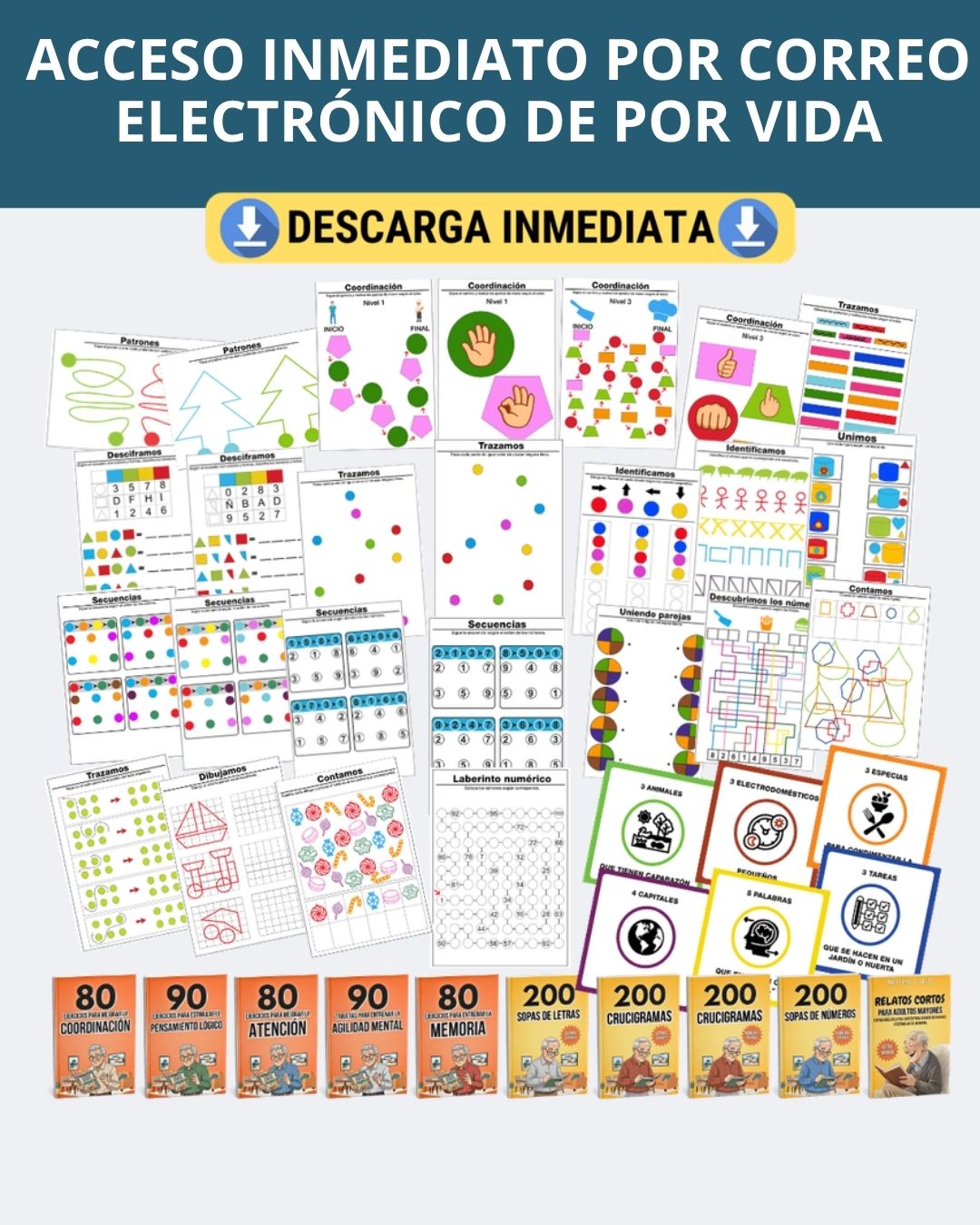 KIT MEMORIA ACTIVA 🧠 | LIBROS PDF 📚 + BONOS 🎁