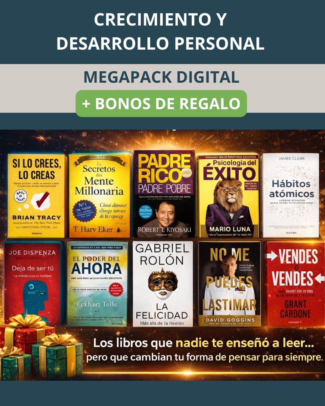 MEGAPACK DE LIBROS DIGITALES 📚 + 2.000 AUDIOLIBROS 🎧 + BONOS 🎁