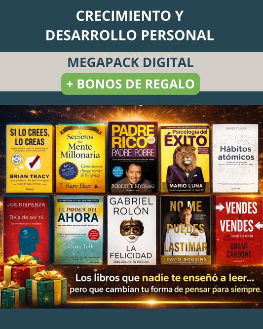 MEGAPACK DE LIBROS DIGITALES 📚 + 2.000 AUDIOLIBROS 🎧 + BONOS 🎁